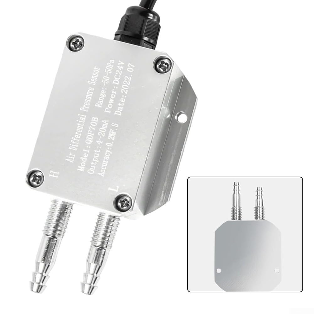 Winddruckmessgerät, Differenzdrucksensor für HVAC-Systeme, Luftstromüberwachung, industrielles Messgerät (0–1 kPa)