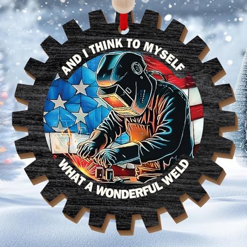 Welder Ornament, Welder Christmas Ornament - Unique Welding Ornaments for Christmas Tree,...