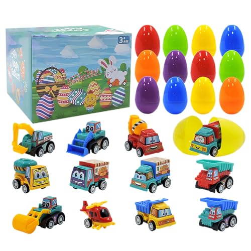 Pratico da usare: incontra un mondo di avventure con le uova di Pasqua preriempite che rilasciano un'auto giocattolo incorporata con un semplice pull-back, offrendo più divertimento ai bambini