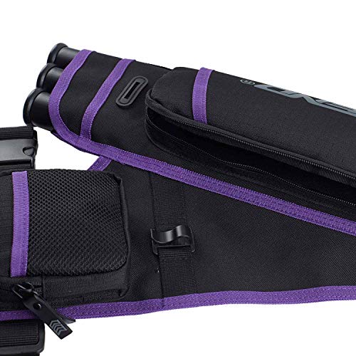 Legend First Archery Quiver For Arrows - Target Shooting Hip Quivers With Adjustable Belt & 3 Arrow Tubes - Durable Nylon Material - With T-Slot & Storage Pockets For Accessories, Tools, Score Card #TOP5