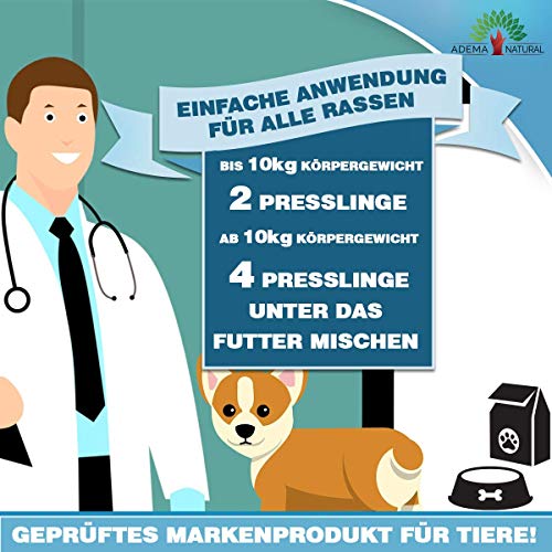 Adema Natural® CALMVIT - Nahrungsergänzungsmittel für Tiere zur Beruhigung, 60 Presslinge