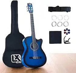 Violão Clássico Acústico Cutaway 38” para Iniciantes - Kit Completo.