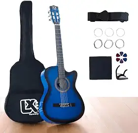 Violão Clássico Acústico Cutaway 38” para Iniciantes - Kit Completo.