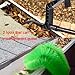 Gutter Cleaning Tools， 10.5 feet Adjustable Length Gutter Cleaning Tools from The Ground， Gutter Cleaner for Removing Leaves and Debris from roof gutters(Brush Head *1pc and Gutter Cleaning Spoon*1pc
