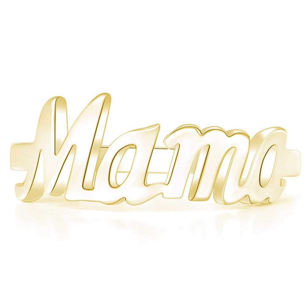 Jude Jewelers Stainless Steel Mother's Day Birthday Mama Christmas Statement Ring