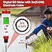 Digital Dissolved Oxygen Meter, GIDIGI Dissolved Oxygen Tester with ATC, DO Meter with 9.84ft DO Probe Cable, Dissolved Oxygen Test Kit for Aquarium, Ponds, Fish Tank Range 0.0‑40.0 Mg/L