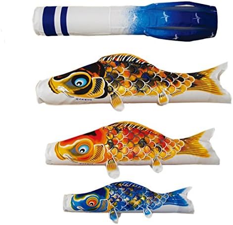 希少]鯉のぼり 室内用 室内飾り鯉のぼり 1m 鯉3匹京錦 日本の伝統文化