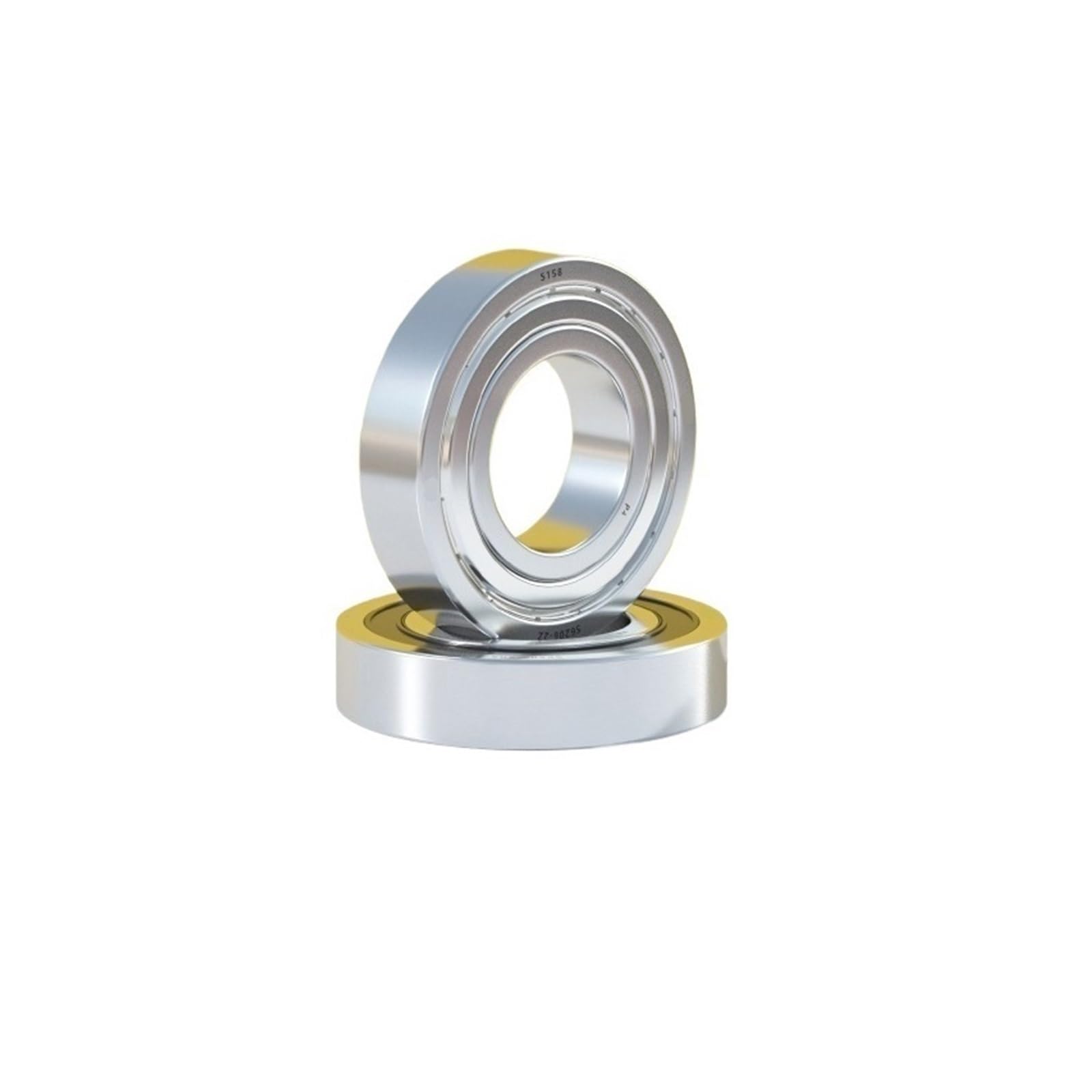 RFXOGTYFZ 2pcs P4 Stainless Steel Bearings S6207-2Z/S6208-2Z/S6209-2Z/S6210-2Z/S6211-2Z/S6212-2Z 440/304 Ball Bearing Accessories(SS6207-2Z 304)