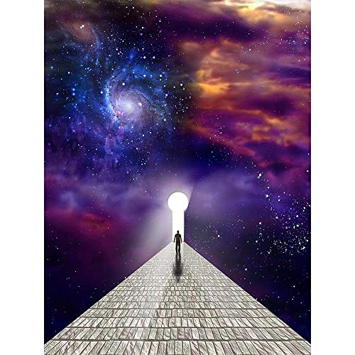 Wee Blue Coo Man Before Keyhole Surreal Abstract Space Nebula Galaxy...