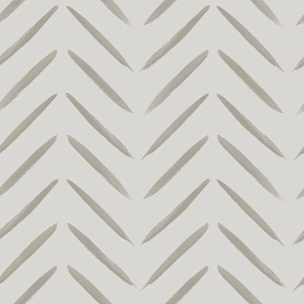 Chevron Brush Marks Wallpaper Taupe Holden 13041