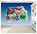 SS40016, 2 decorazioni da muro adesive in vinile con Super Mario Brothers 2, per la stanza dei bambini, Supersize 1200 x 855mm