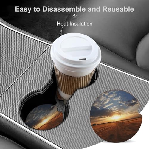 Toalleros de Madera para Porta Vasos de Auto 2 Piezas miniatura 4
