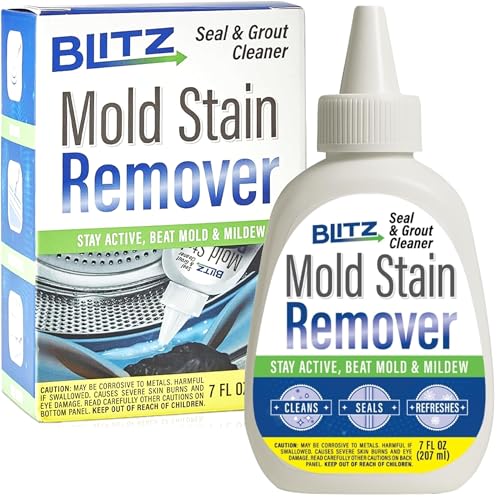 Blitz Shield Heavy Duty Gel Cleaner Thick Gel Formula for Bathrooms Showers Washing Machines Grime Grunk and Tiles Targets Tough Stains and Odors No Harsh Scrubbing Required Easy to Apply