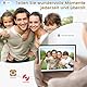 10,1 Zoll Digitaler Bilderrahmen WLAN mit 32GB Speicher, HD 1280x800 IPS Touchscreen Digital Photo Frame mit Auto-Rotate, Elektronischer Bilderrahmen für Einfache Weitergabe von Fotos Videos über Fram