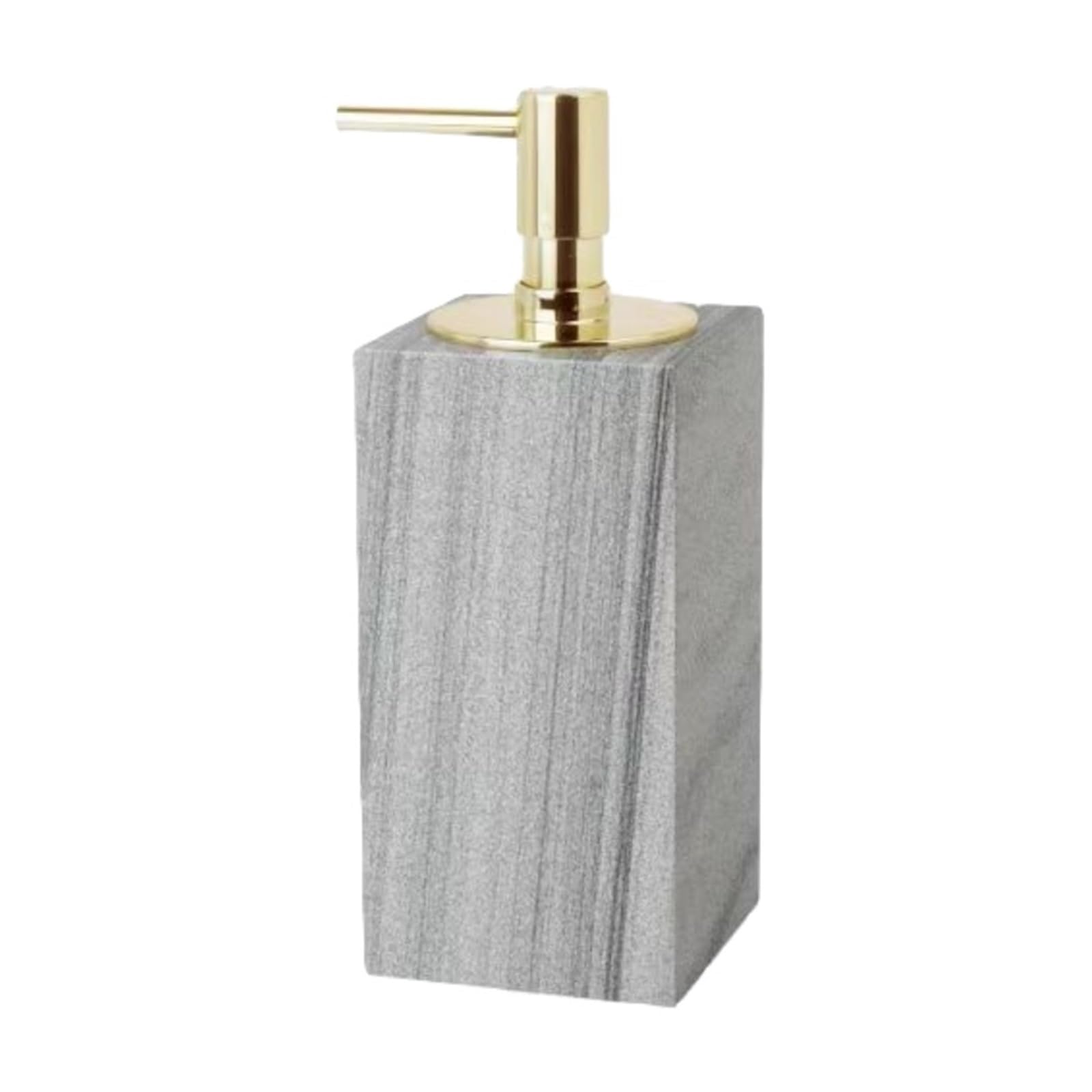 WDSOPK Bathroom accessories Natural Marble Lotion Dispenser Liquid&Lotion Pump Dispenser for Bathroom/Kitchen 100ml/3.3oz 2.7x7.2in soap pump Home & Kitchen (Golden)