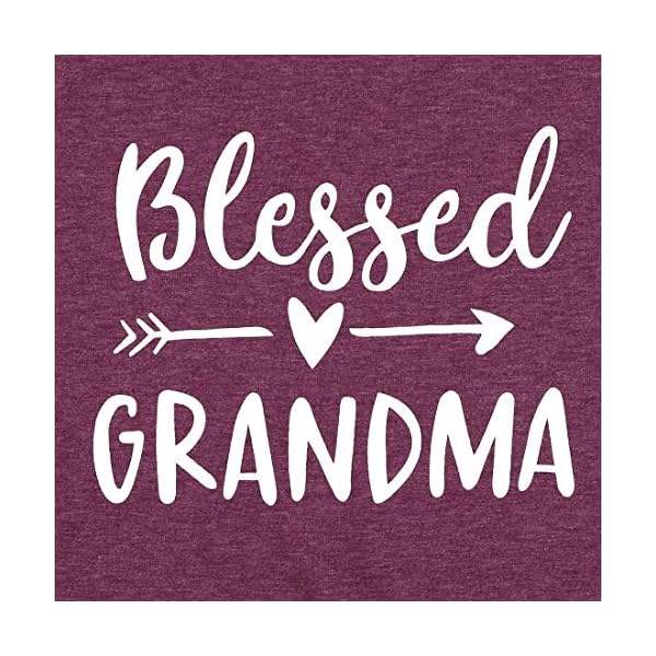 JINTING Blessed Grandma Shirts for Women Blessed Grammy Shirts Short Sleeve Casual Nana Gift T Shirts Top Tee Burgundy