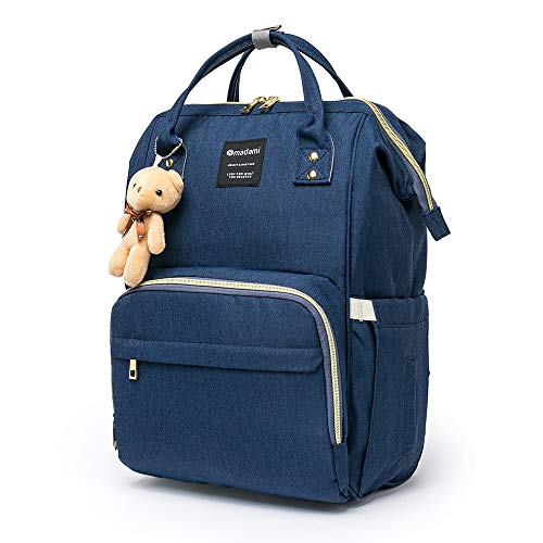 Bolsa Mochila Maternidade Madami Original Multifuncional Espaçosa C/Gancho para carrinho e Trocador