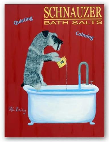 Schnauzer Bath Salts by Ken Bailey Art Print Poster by Grand Image
