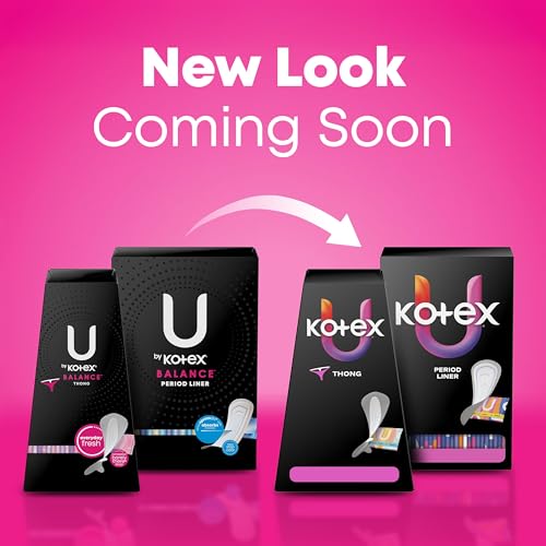 Image of U by Kotex Balance Daily Panty Liners, Wrapped, Light Absorbency, Regular Length, 50 Count (Packaging May Vary)