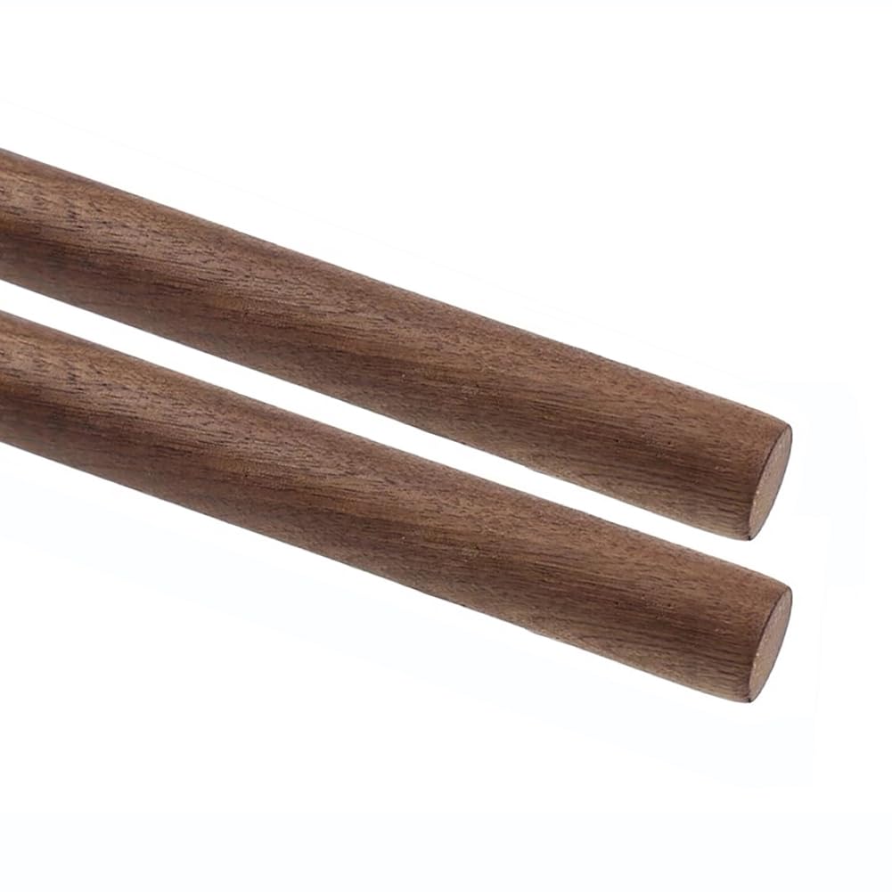 Baiwanlin Wooden Stick Walnut Round Dowel Unfinished Used For Crafts Clothes Rail Walking Stick Diameter3-50Mmlength500mm,20Mm*500Mm*2Pcs