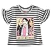 Barbie Toddler Girls T-Shirt and Mesh Tutu Black/Pink 5T