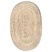 nuLOOM Oval 2x4 Rigo Jute Hand Woven Area Rug, Natural, Solid Farmhouse Design, Natural Fiber, For Bedroom, Living Room, Dining Room, Hallway, Office, Kitchen, Entryway