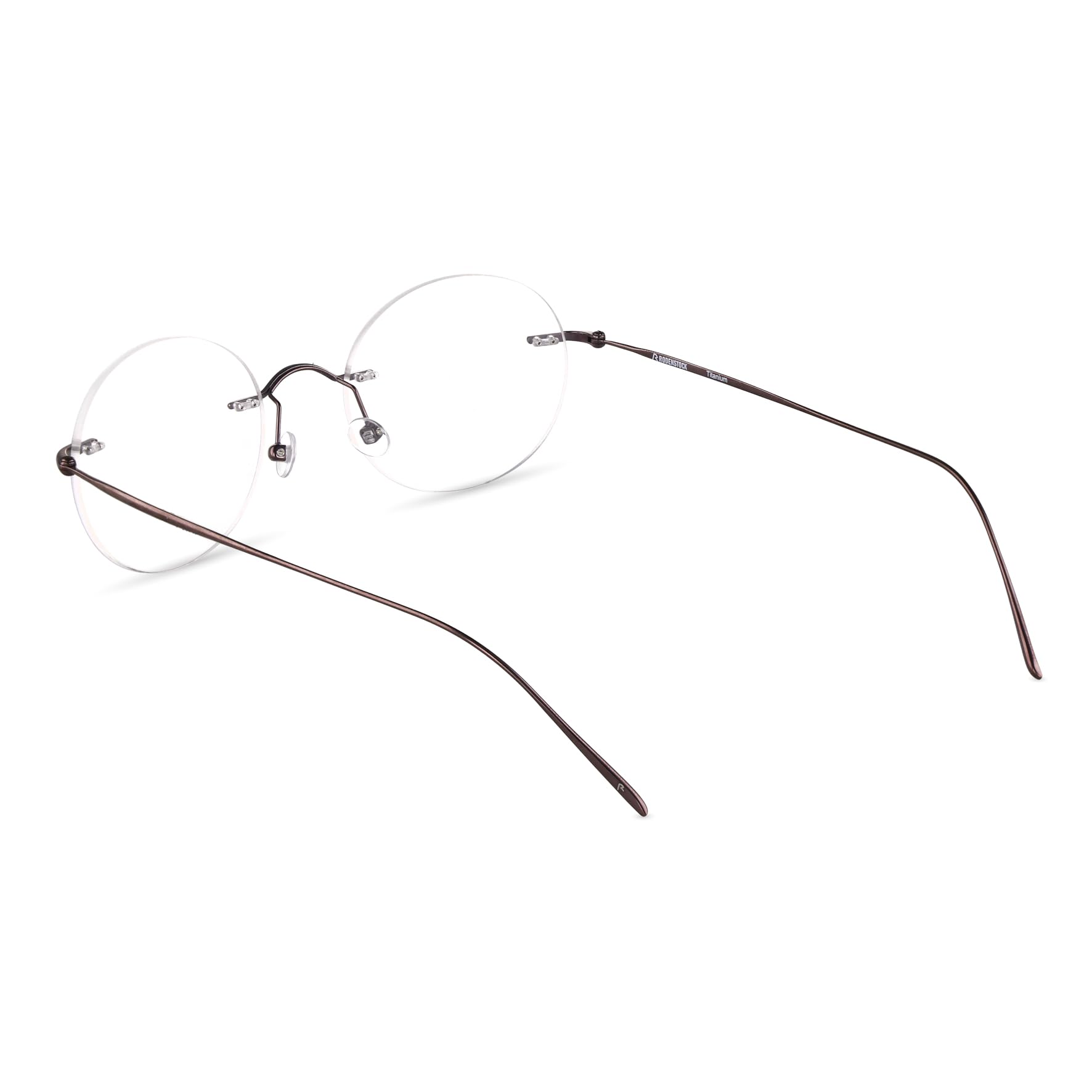 Rodenstock Brille mit Sehstärke für Unisex optional mit Sonnenbrillentönung oder Blaulichtfilter, Rund, gefertigt aus Metall (inklusive Brillenetui)