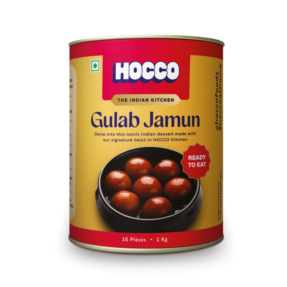 HOCCO Ready To Eat Gulab Jamun 1 Kg | Soft & Delicious | Open & Eat | Pure Veg Sweets & Mouth-Watering Indian Mithai For Festival Gifting Occasions | No Added Colors & Preservatives (B0DHY5QY17) Amazon Price History, Amazon Price Tracker