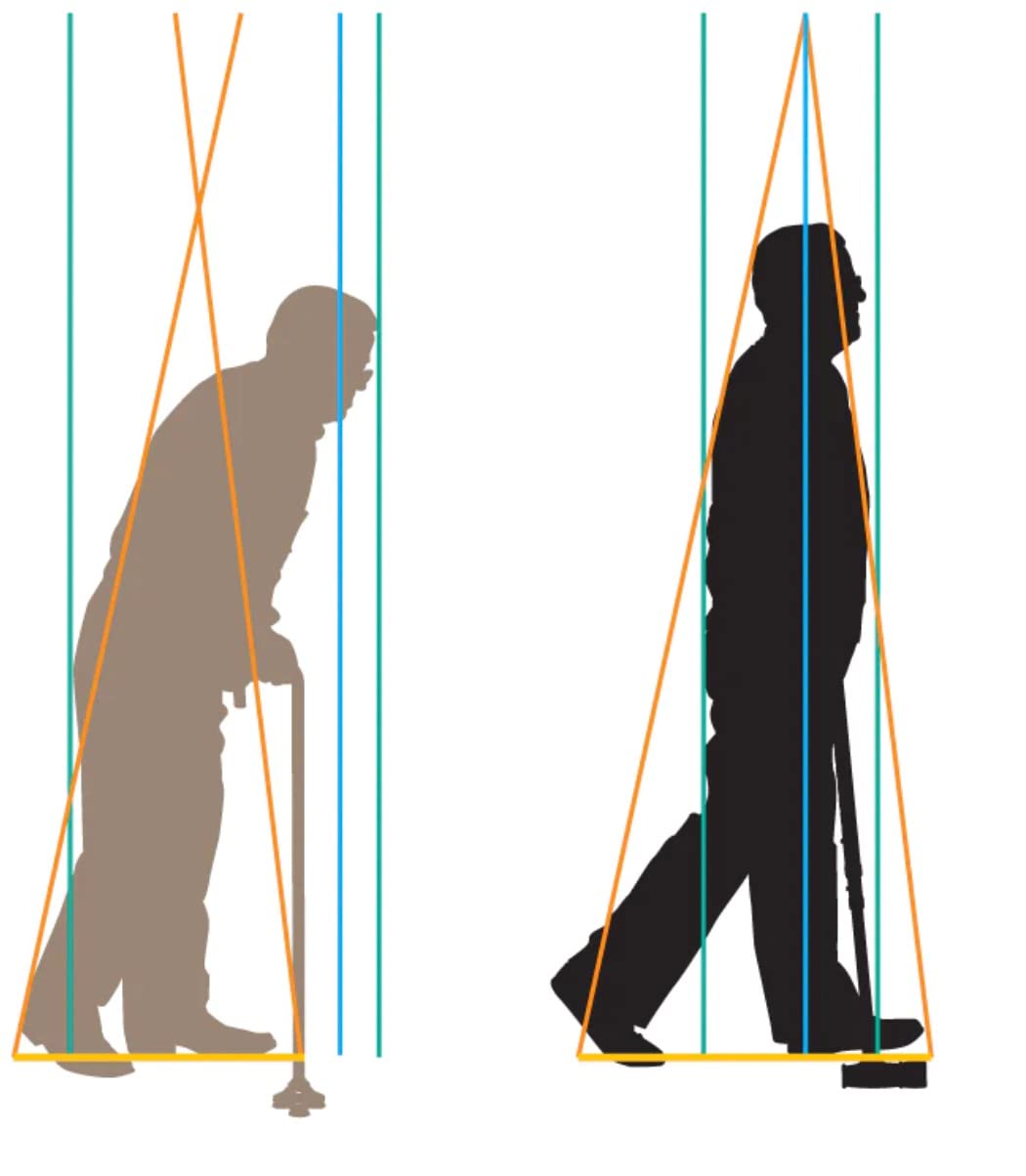 Buy The 3rd Foot Blue Cane by Aligned As Designed, Best Cane for Balance, Stability, Posture