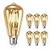 Produktbild Vintage Edison Glühbirne, otutun Edison LED Lampe E27 4W Warmweiß Retro Glühbirne Squirrel Cage Filament Antike Glühbirne Ideal für Nostalgie und Retro Beleuchtung im Haus Café Bar usw - 6 Stück