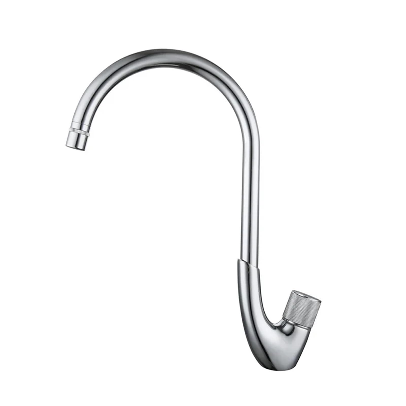 Kitchen Faucets, 360° Rotating Kitchen Faucet, Button-Type Thermostatic Vegetable Basin Water Output Adjustable(Chrome)