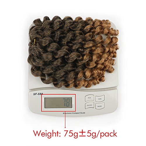 Jamaican Bounce Crochet Hair 8 Inch Synthetic Jumpy Wand Curl