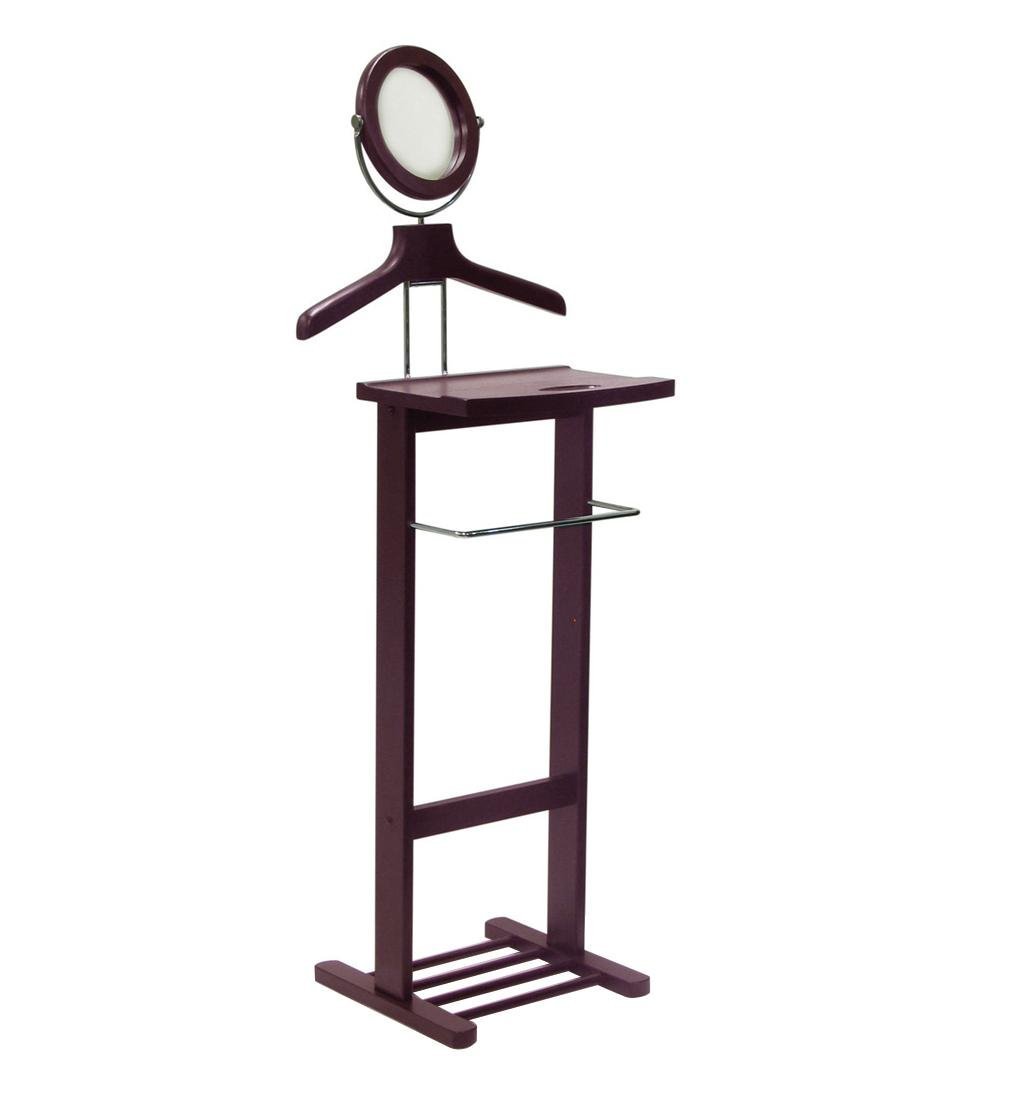 Winsome Valet Stand with Mirror, Open Base