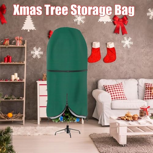 Protector impermeable para árbol artificial con cremallera longitudinal y cordón de ajuste inferior 4