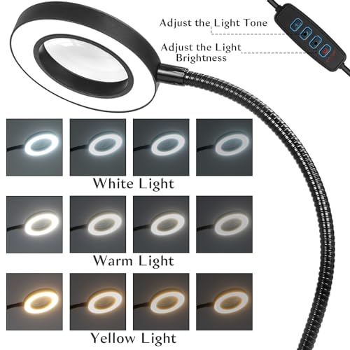 Soldering Helping Hands, Soldering Station with 3X LED Magnifying Glass - Image 3