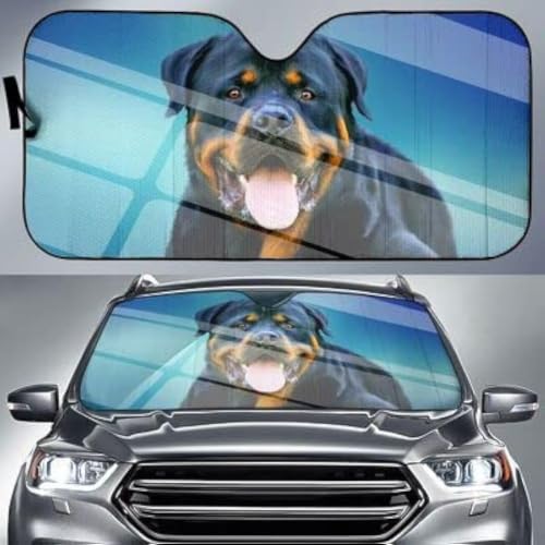 Pare-soleil avant pliable imperméable pour intérieur de voiture taille M motif chien