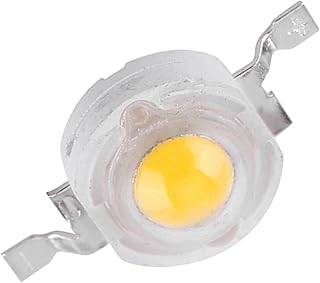 Haofy 50 Cuentas de Lámpara LED SMD de 1 W, Chip Blanco Cálido, Blanco Frío, Bombilla LED de Aluminio de 3,0-3,6 V para Reemplazo de Foco de Reflector, Flujo Luminoso de 110 LM, (Blanco cálido)