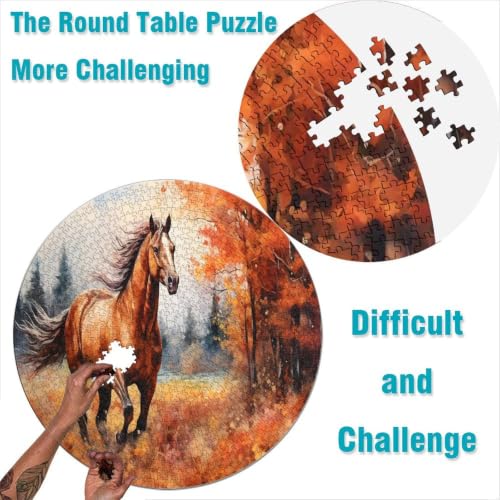 Puzzle de 1000 piezas de caballo para decorar tu hogar y relajarte en los días de otoño 2