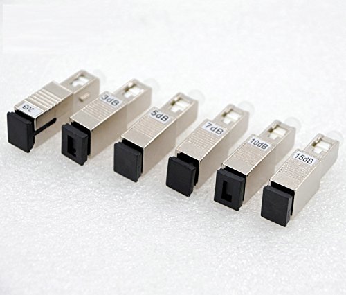 Atténuateur de Source Fibre Optique Simplex LC SC, FC Femelle vers Mâle 7dB SC/UPC