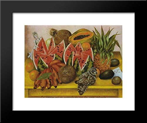 The Bride Frightened at Seeing Life Opened 20x24 Framed Art Print by Frida Kahlo
