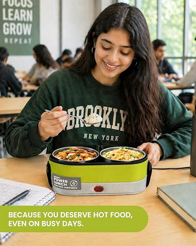 Image of Ecoline Q4, Electric Lunch Box,Capacity 1400ml (Green)