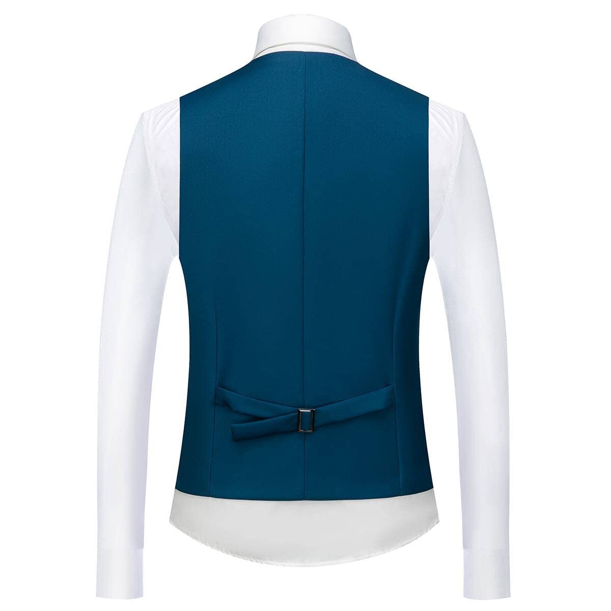 Allthemen Costume Homme Mariage 3 Pièces Slim Fit Smoking Costumes Un Bouton Couleur Pure Formel Veste Gilet et Pantalon