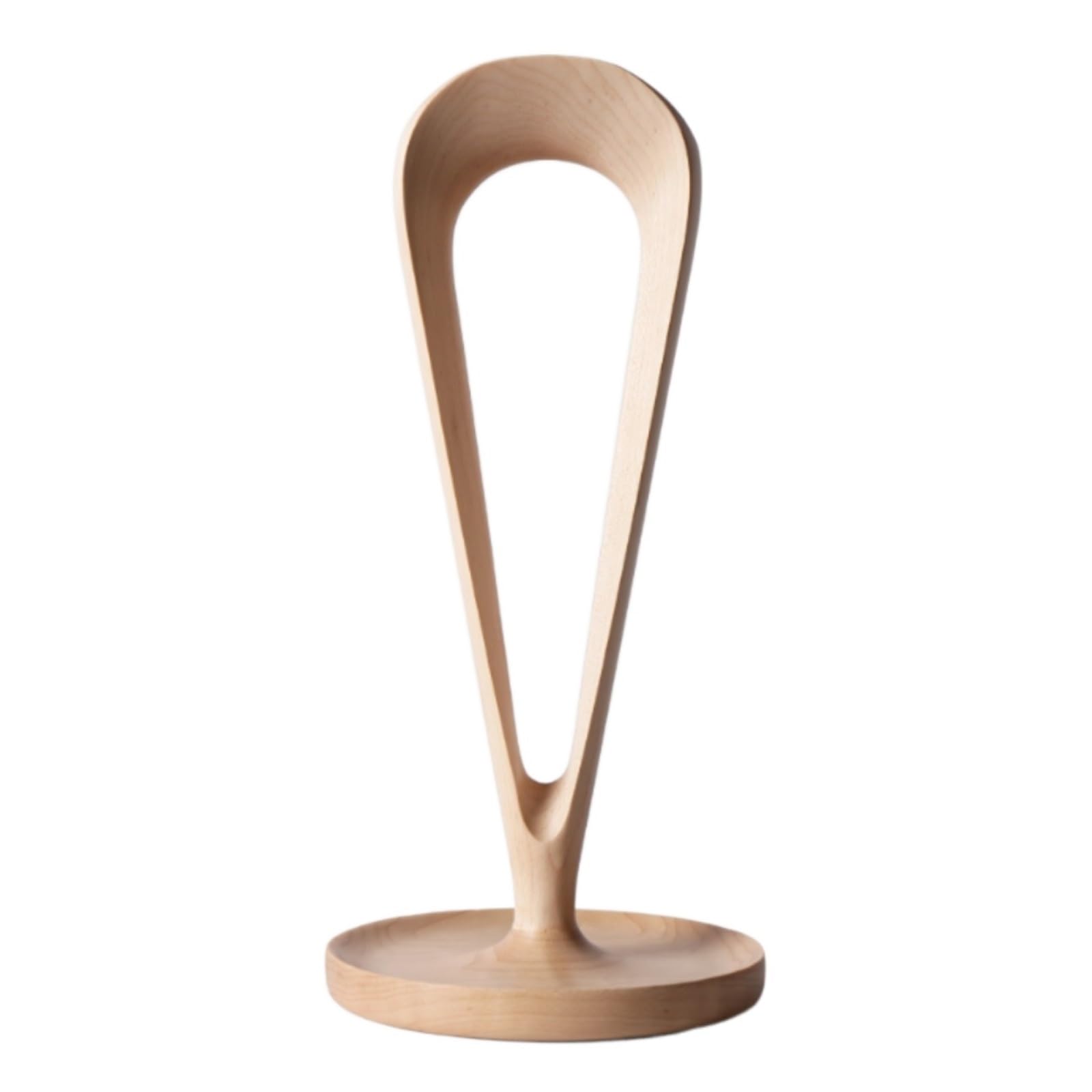 MRKU Headphone Stand Holder Headset Hook Hanger Desktop Rack Walnut Maple Wood For Desk,Office PC Gaming