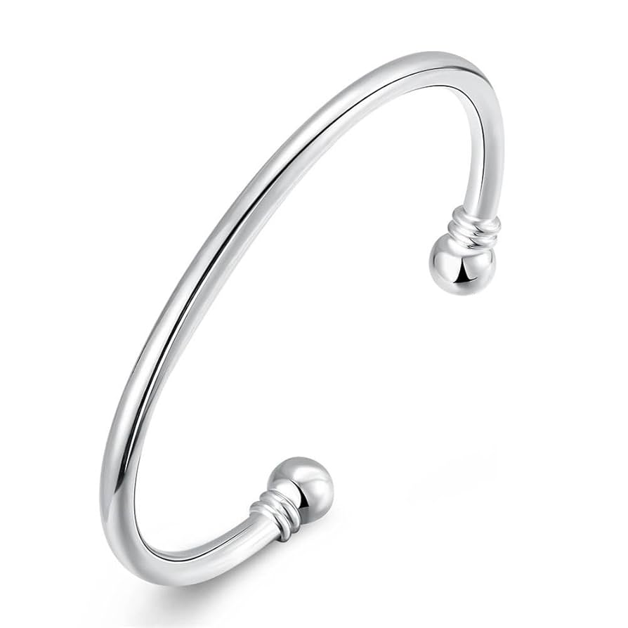 アクセサリー silver 925 simple design bangle 925 Silver Simple Design Bangle – Minimal & Timeless – 925
