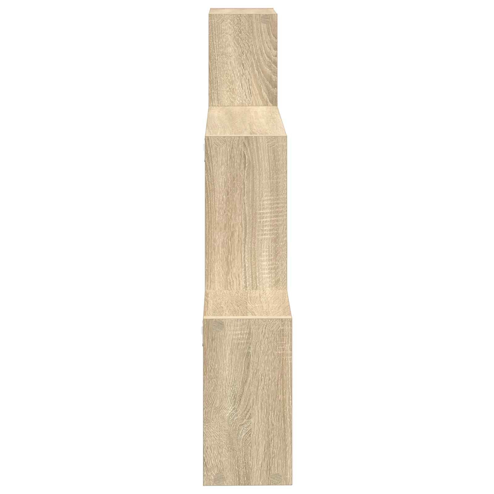 Wandregal Wandhalterung Braun aus Holzwerkstoff 91,5 x 15 x 76 cm rechteckig platzsparend mit viel Stauraum für Wohnzimmer Schlafzimmer Büro modern und robust