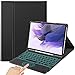 Produktbild IVSO Kompatibel mit Samsung Galaxy Tab S7 FE/S7 Plus/S7+ Beleuchtete Tastatur mit Touchpad, QWERTZ Kabellose Tastatur Hülle für Samsung Galaxy Tab S7 FE 12.4 Zoll 2021, Schwarz