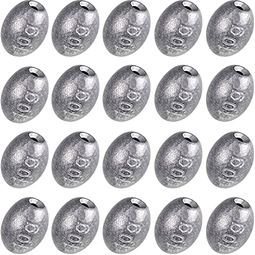 Sumind 20-Pack Egg Sinkers