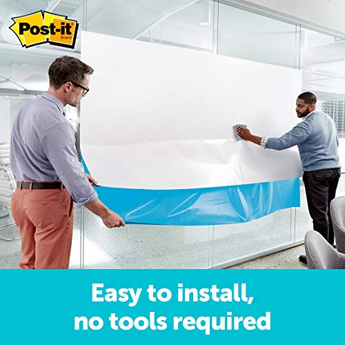 Post-It Dry Erase Whiteboard Film Surface For Walls, Doors, Tables, Chalkboards, Whiteboards, And More, Removable, Stain-Proof, Easy Installation, 3 Ft X 2 Ft Roll , White, 3 X 2 Feet (Def3X2) #TOP1