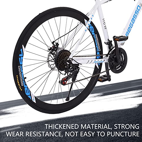 Joyo 700C Road Bike 21 Speed Men Road Bicycle With Front Shock System 17In High Rim Wheel Dual Disc Brake Commuter Bike Light Weight Carbon Steel Frame Gravel Road Bike Racing Bike For Men (Style_01) #TOP5