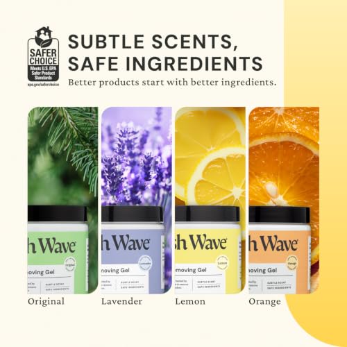 Image of Fresh Wave Lemon Odor Removing Gel, 15 oz. | Odor Absorbers for Home | Safer Odor Relief | Natural Plant-Based Odor Eliminator | Every 15 oz. lasts 30-60 Days | For Cooking, Trash & Pets